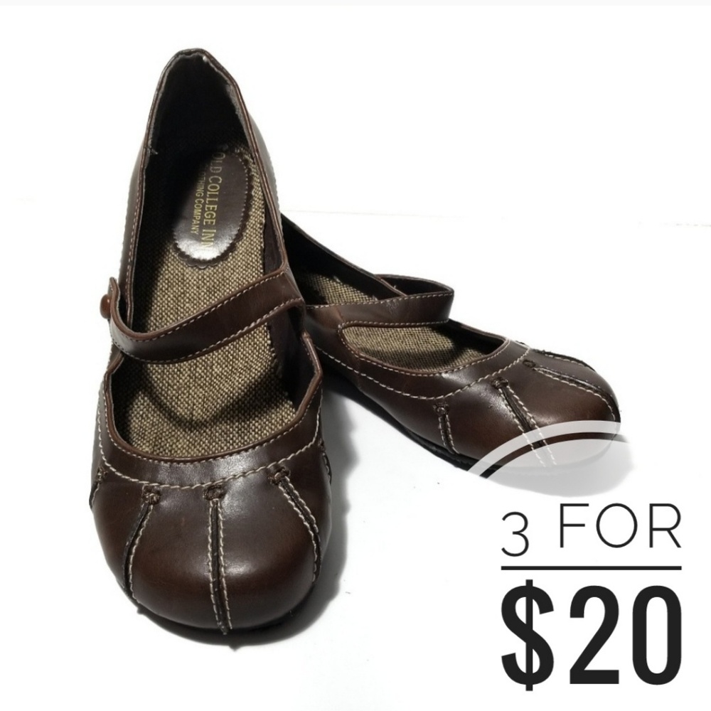 Old College Inn Brown Mary Jane Style Shoe / 7.5